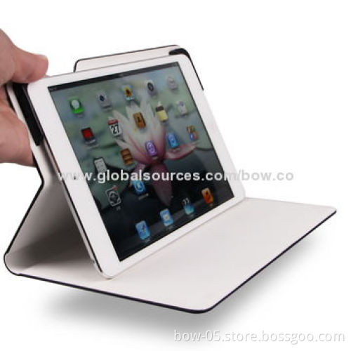 PU Leather Tablet PC Folio Cases for iPad Mini/Retina iPad Mini, with Magnets